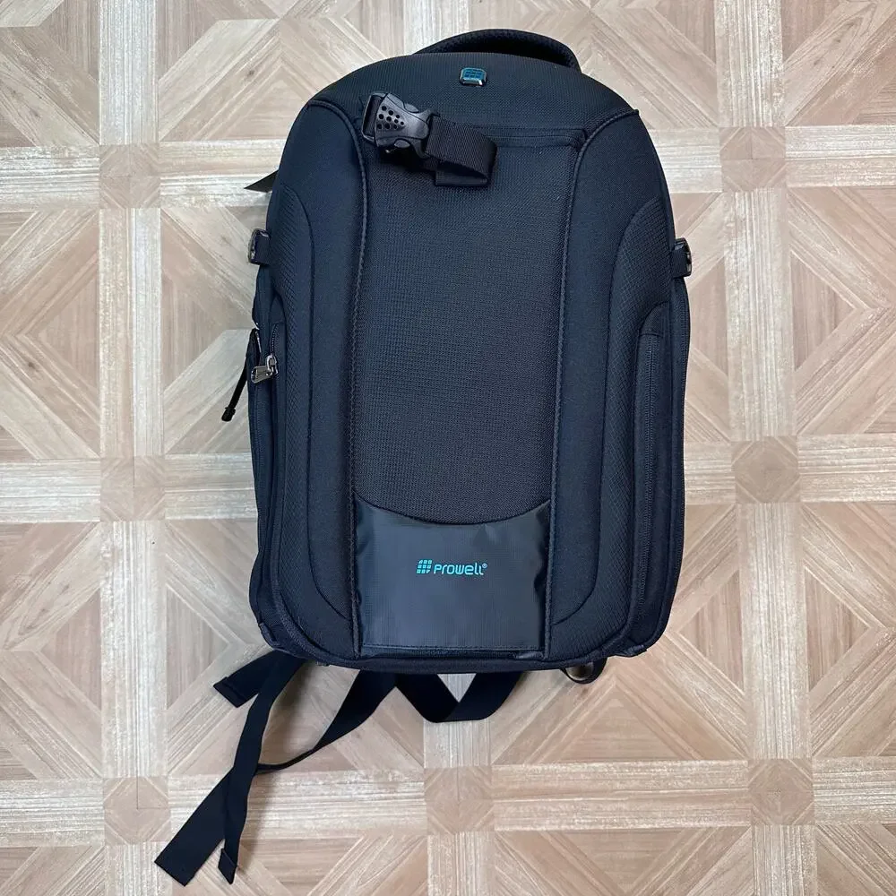 Prowell DC21948 DSLR Camera Backpack Black Padded Adjustable Dividers Techwear